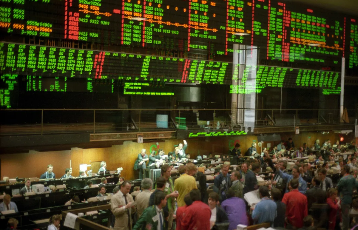 จอแสดงราคาอิเล็กทรอนิกส์ใน Chicago Board of Trade